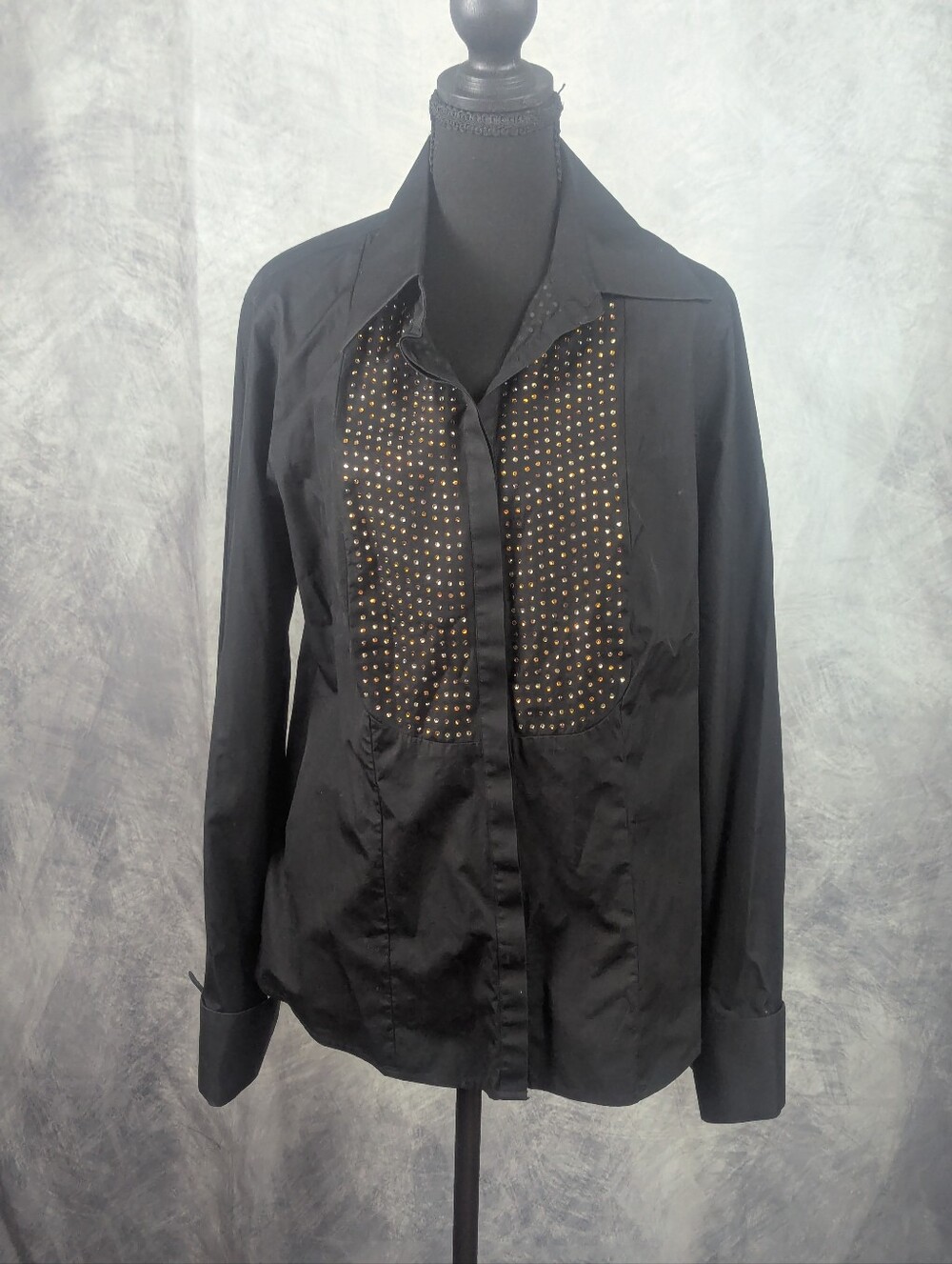 Black Studded Women's Top